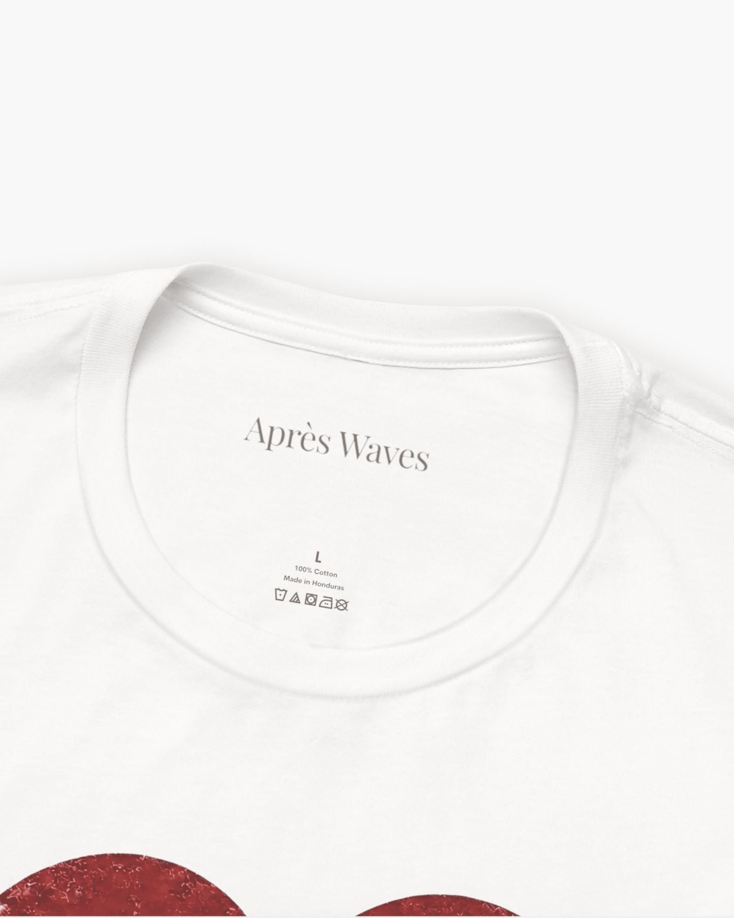 Big Heart White S graphic t-shirt - Après Waves