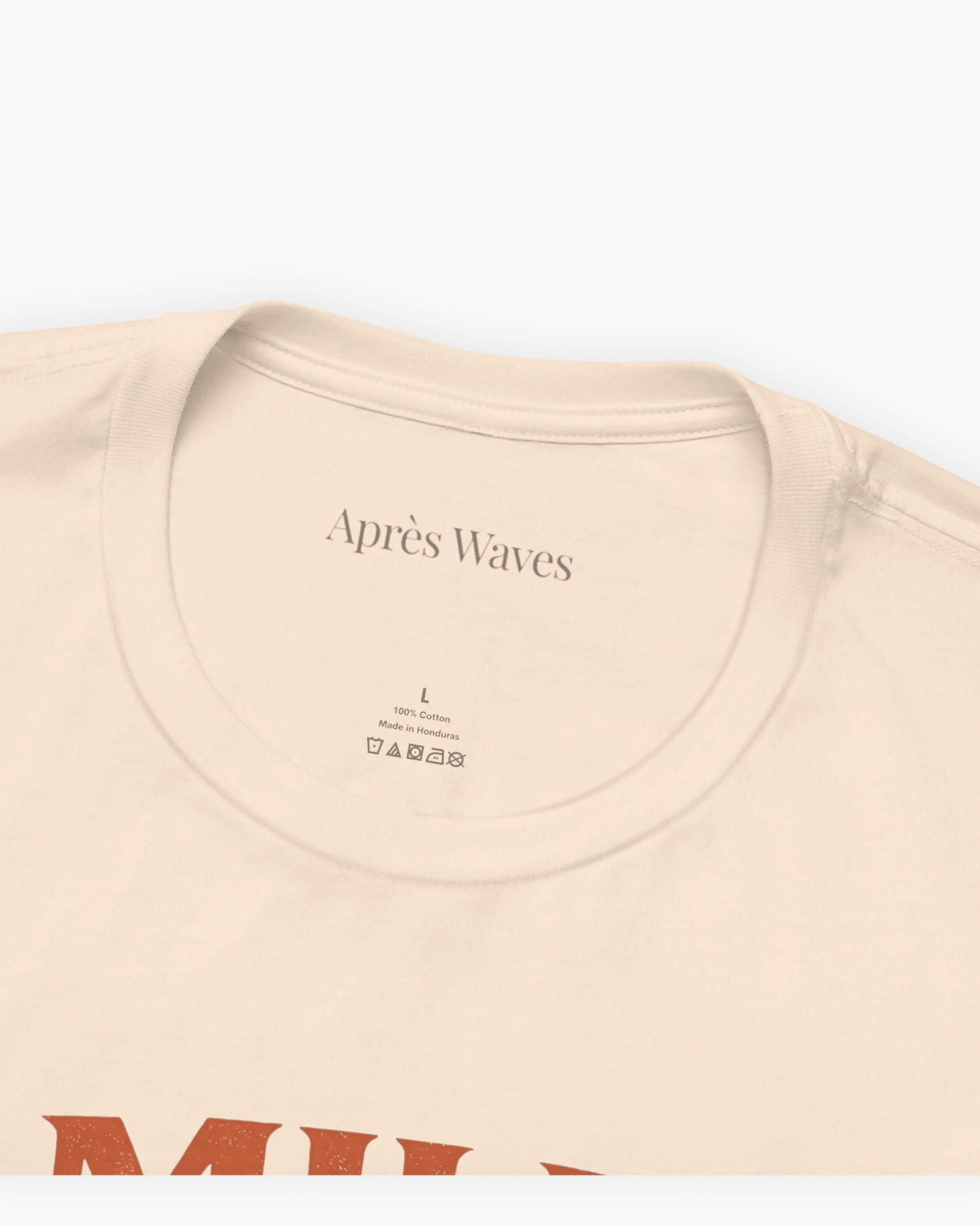 Only One Cream S graphic t-shirt - Après Waves