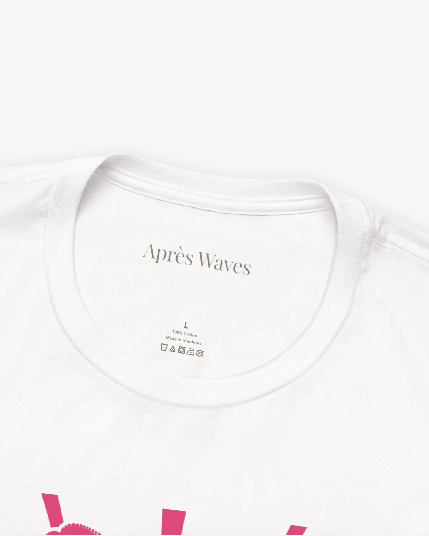 Kiss Kiss White S graphic t-shirt - Après Waves