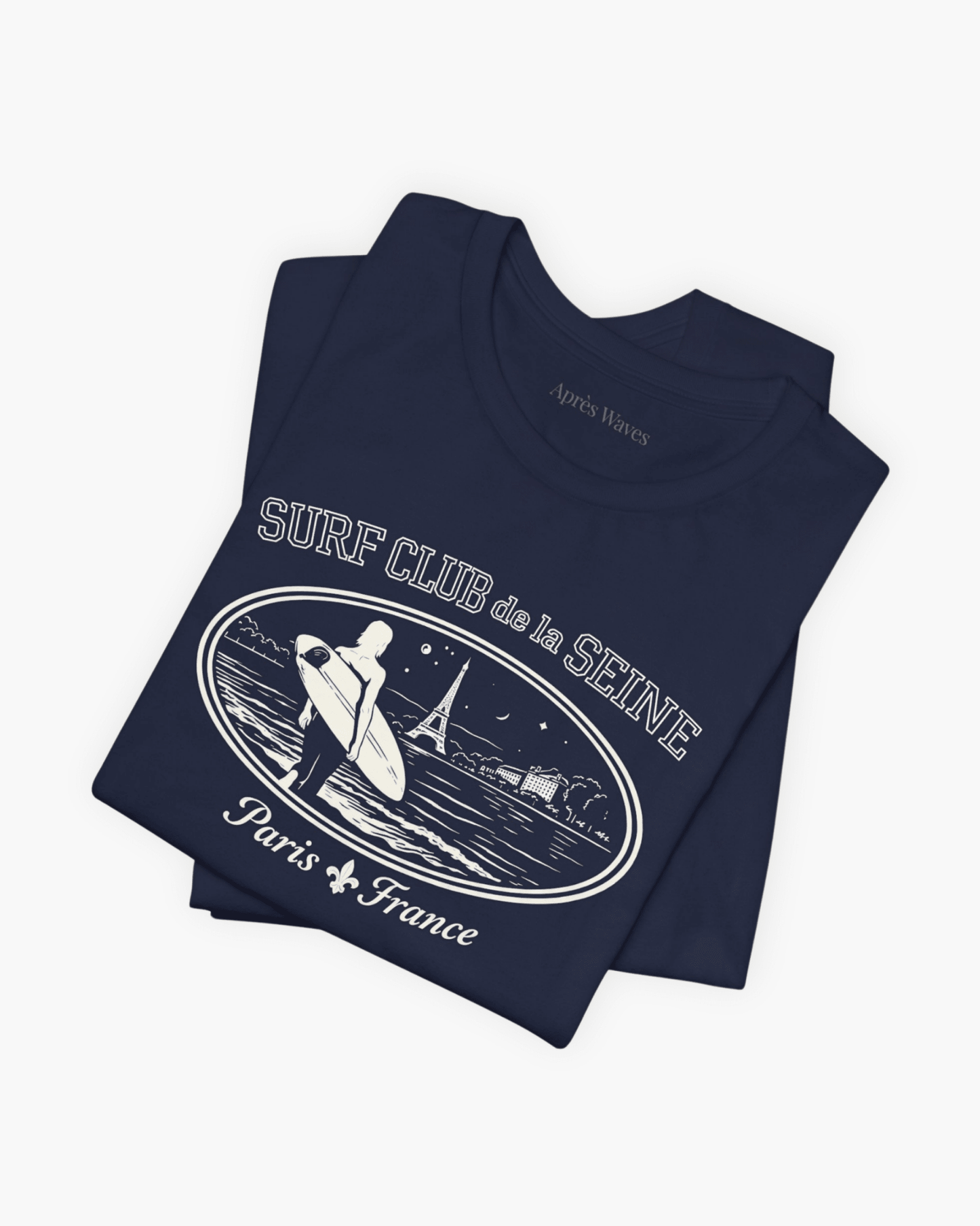 Paris Surf Club Navy S graphic t-shirt - Après Waves