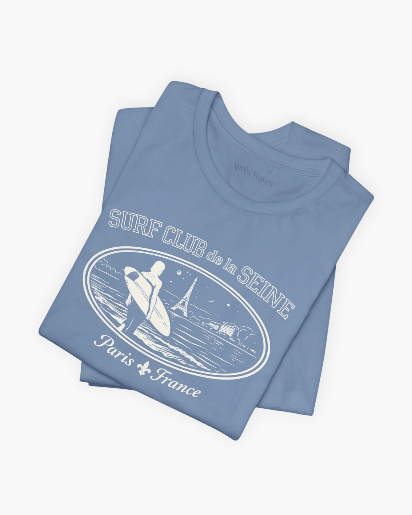 Paris Surf Club Pacific Blue S graphic t-shirt - Après Waves
