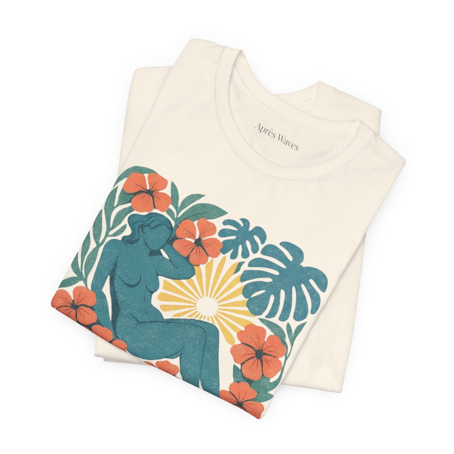 Garden Godiva Ecru S graphic t-shirt - Après Waves