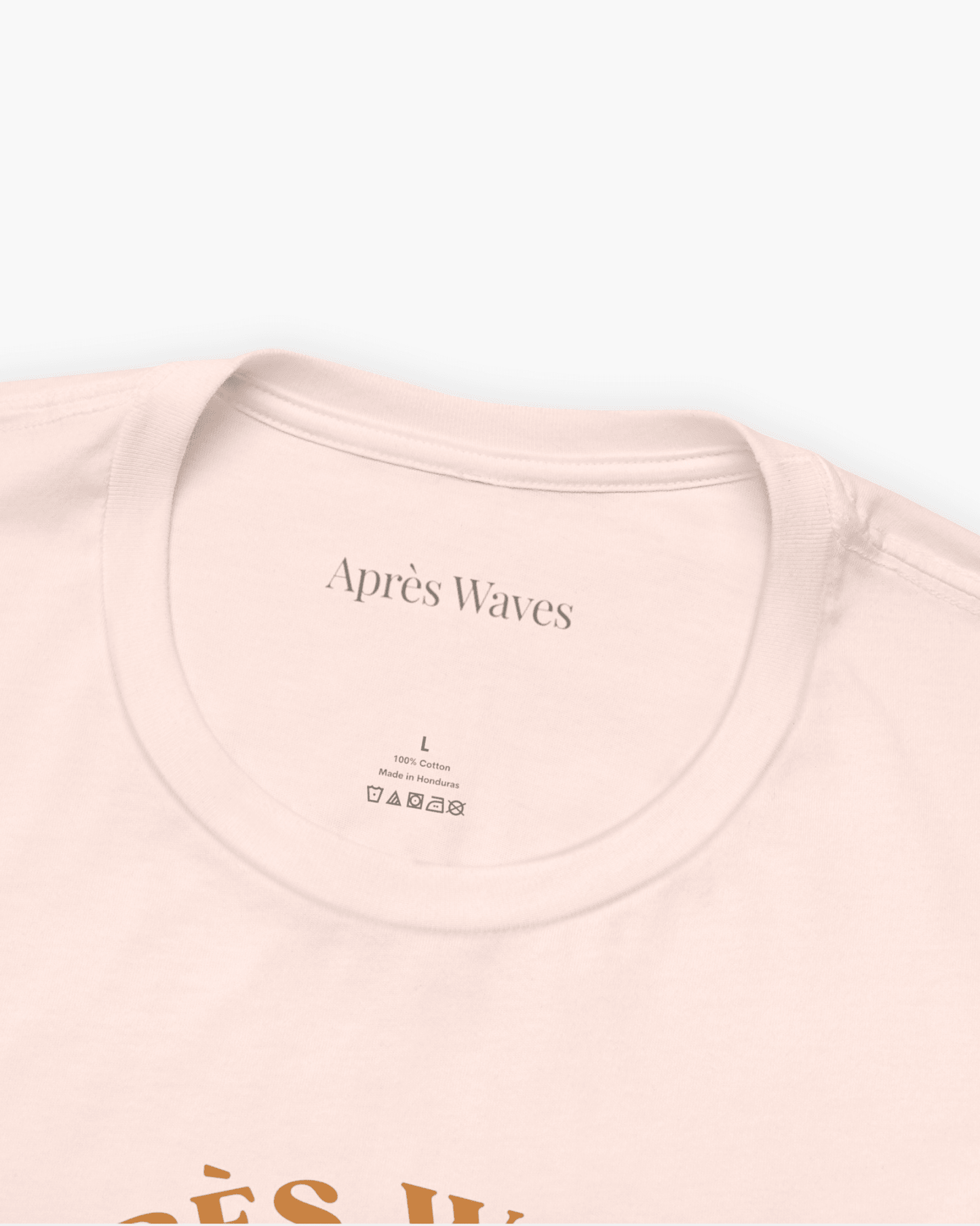 Seventies Style Pink S graphic t-shirt - Après Waves