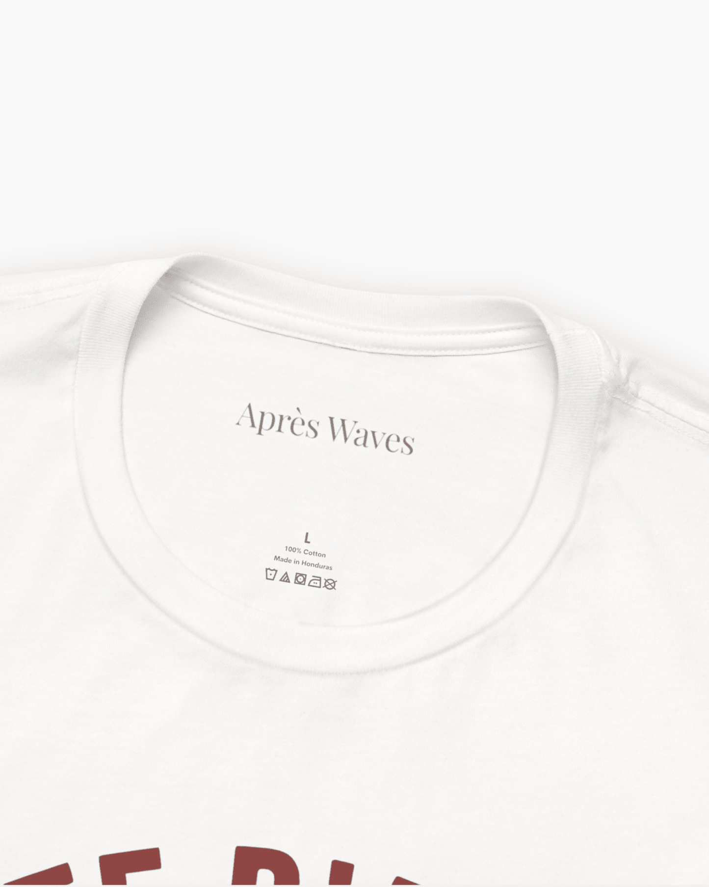 Varsity 1986 White S graphic t-shirt - Après Waves