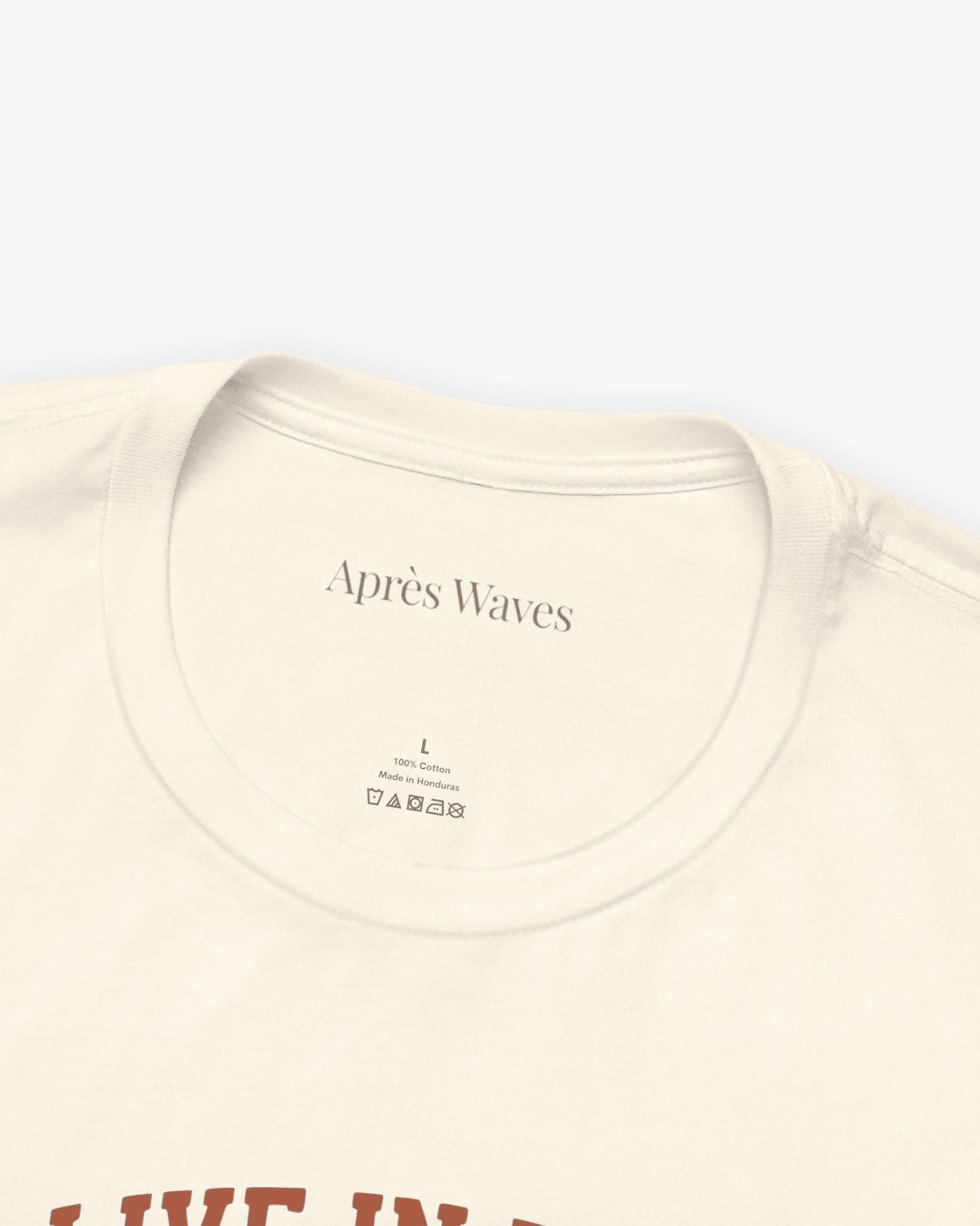 Sunrise Ecru S graphic t-shirt - Après Waves