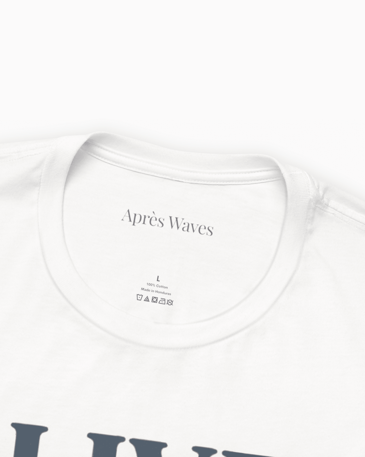 Live It White S graphic t-shirt - Après Waves