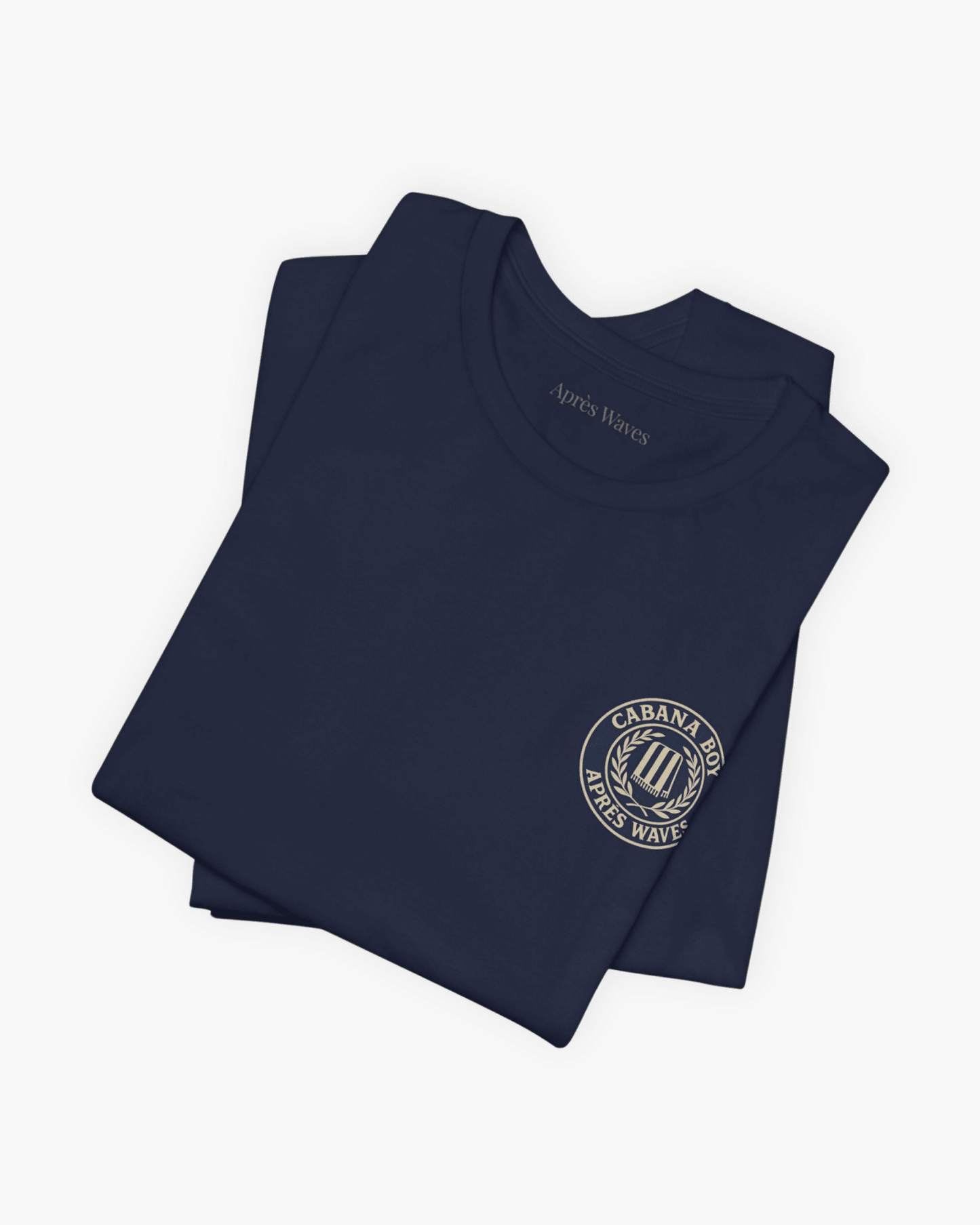 Cabana Boy Navy S graphic t-shirt - Après Waves