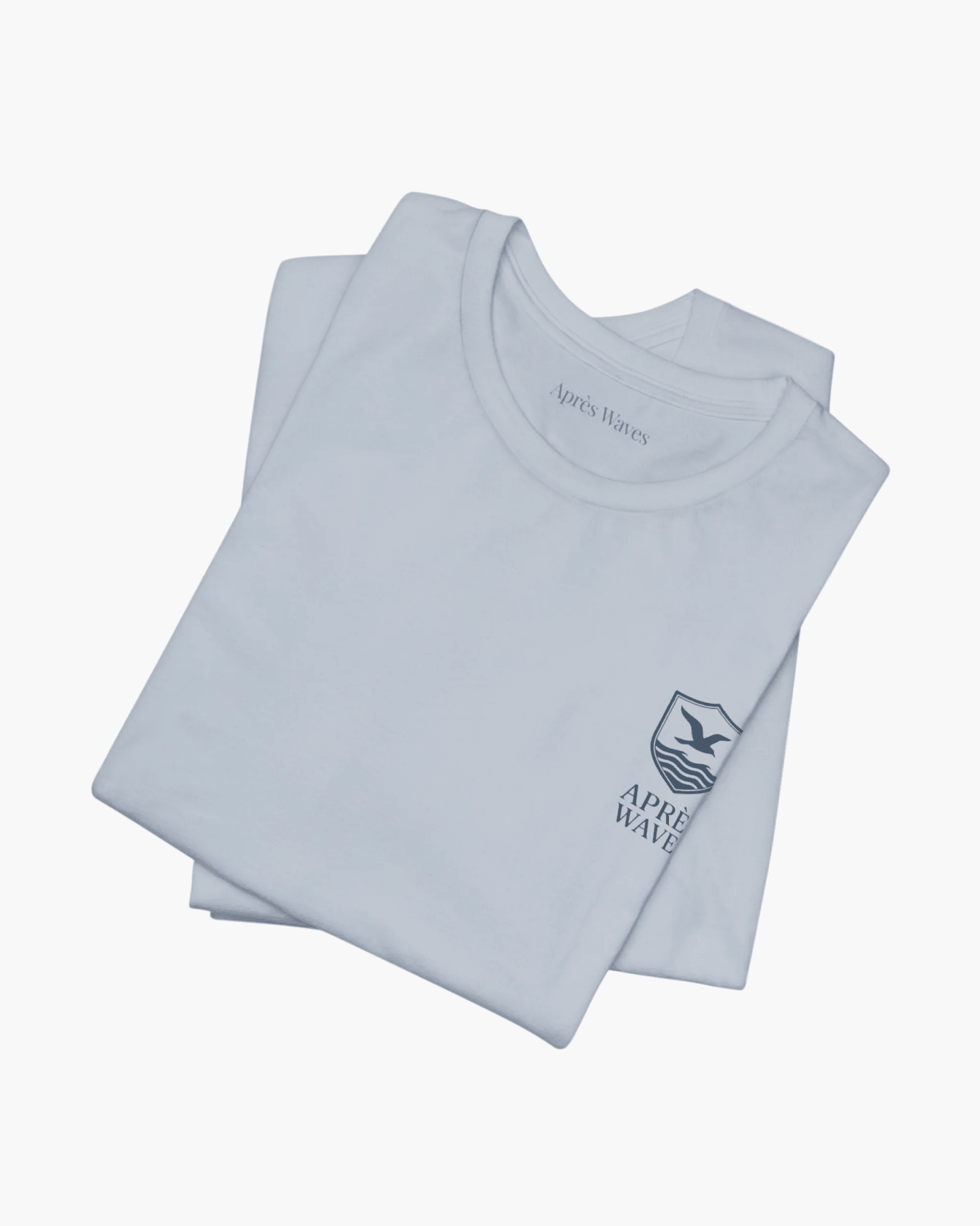 Après Crest Light Blue S graphic t-shirt - Après Waves