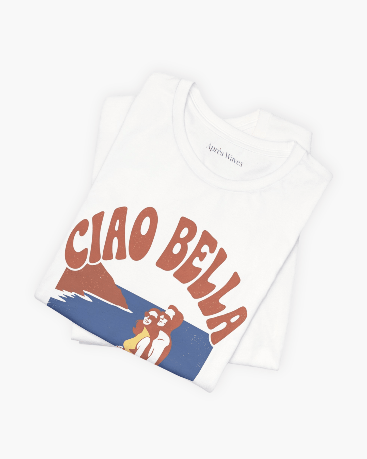 Ciao Bella White S graphic t-shirt - Après Waves