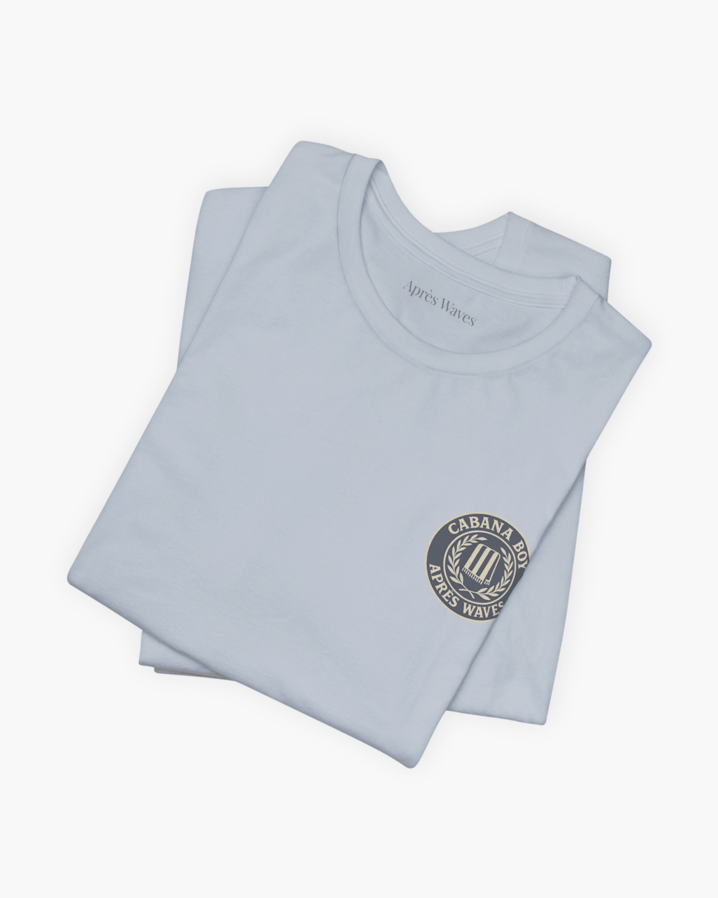 Cabana Boy Light Blue S graphic t-shirt - Après Waves