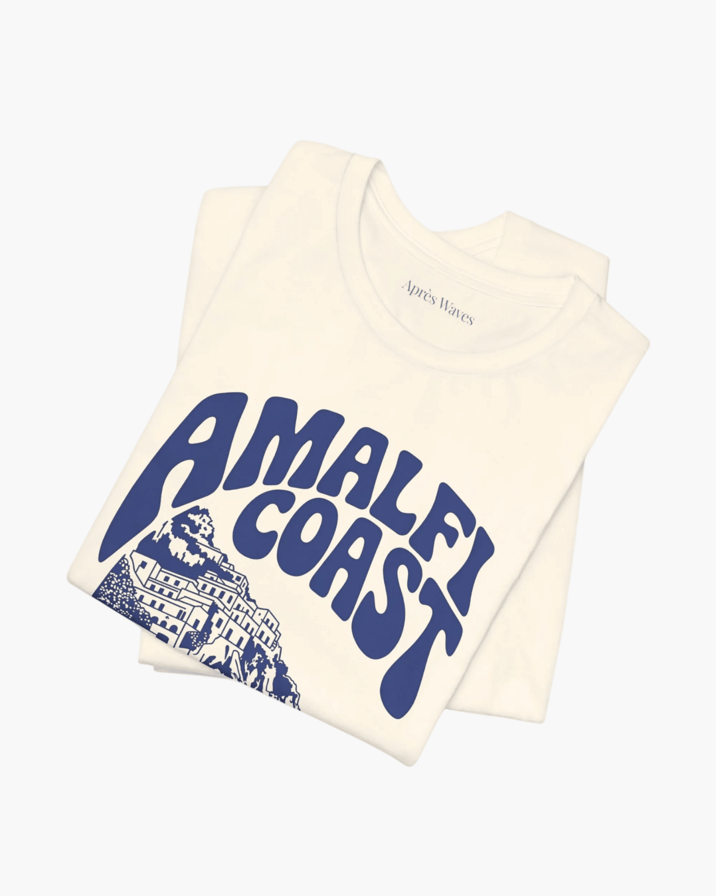 Amalfi Coasting Ecru S graphic t-shirt - Après Waves