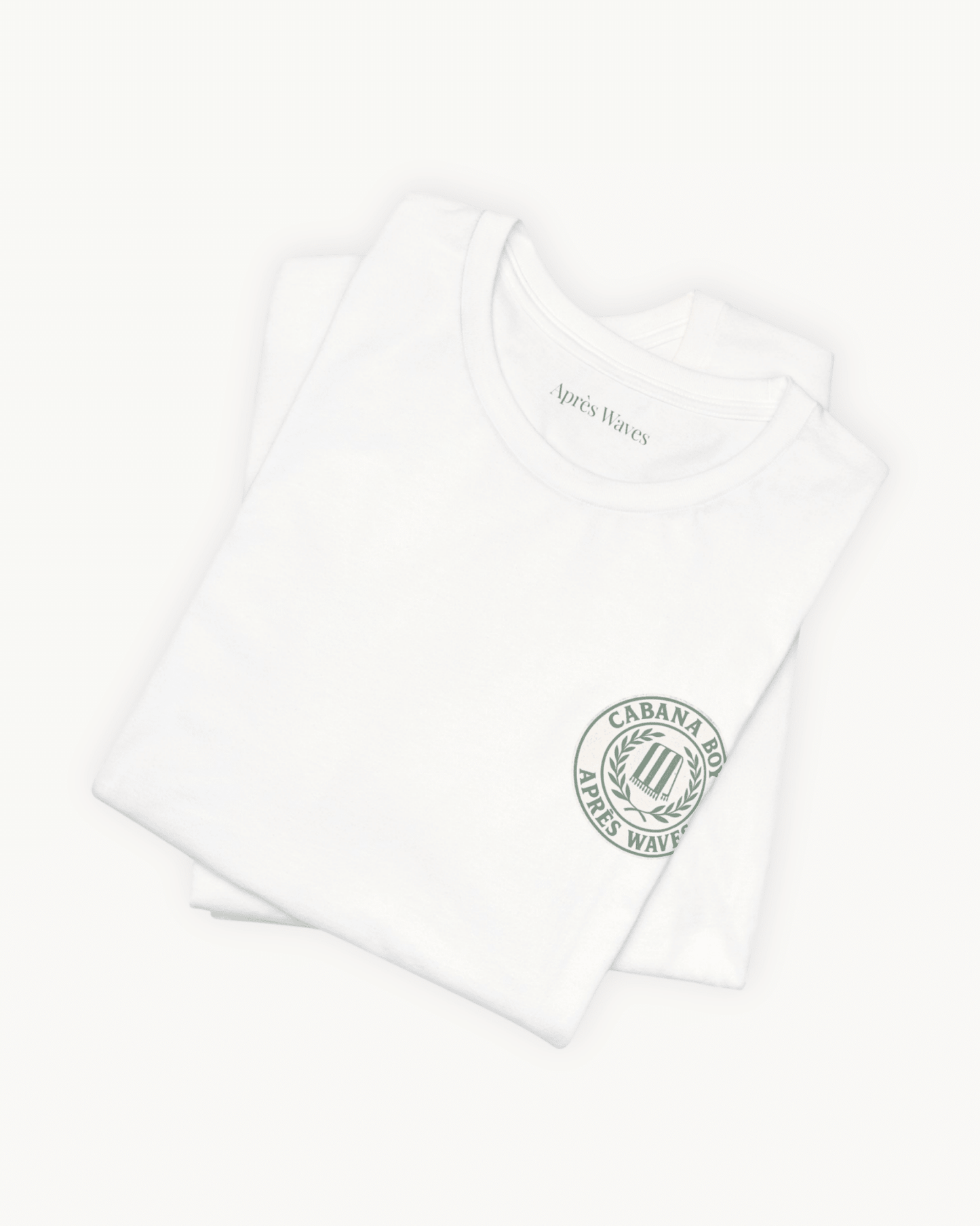 Cabana Boy White S graphic t-shirt - Après Waves