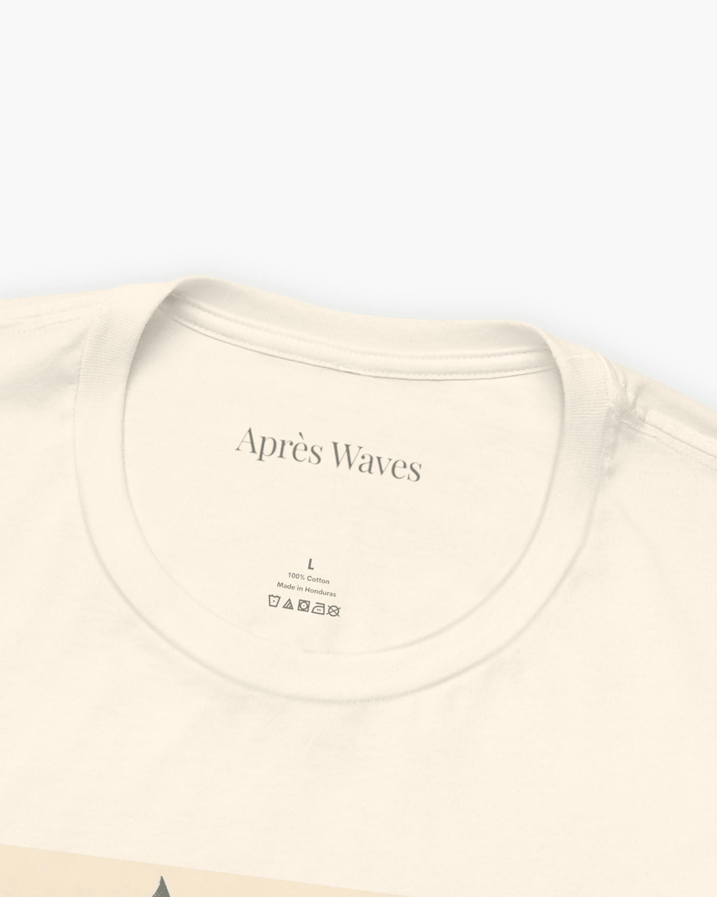 Old School Ecru S graphic t-shirt - Après Waves