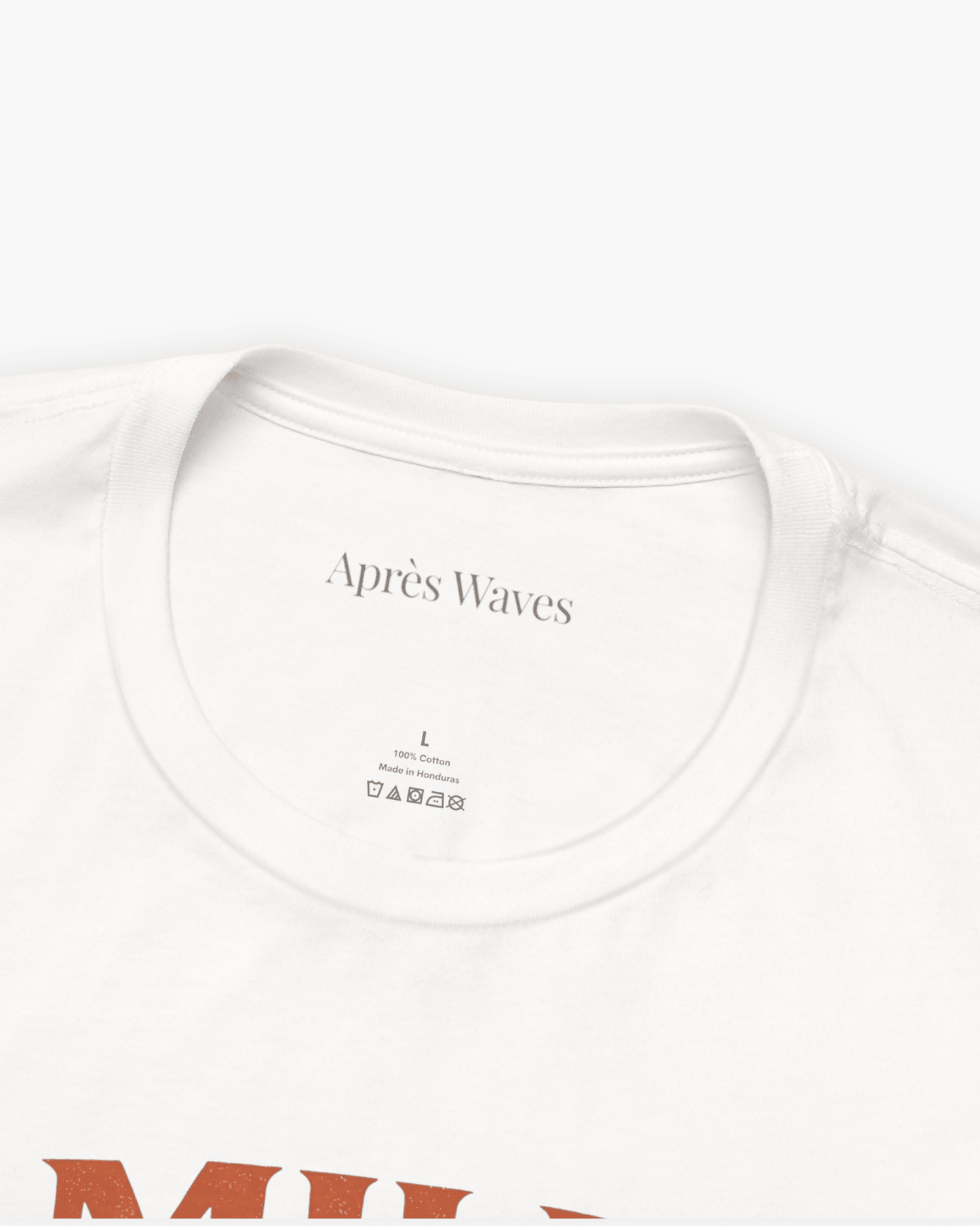Only One White S graphic t-shirt - Après Waves