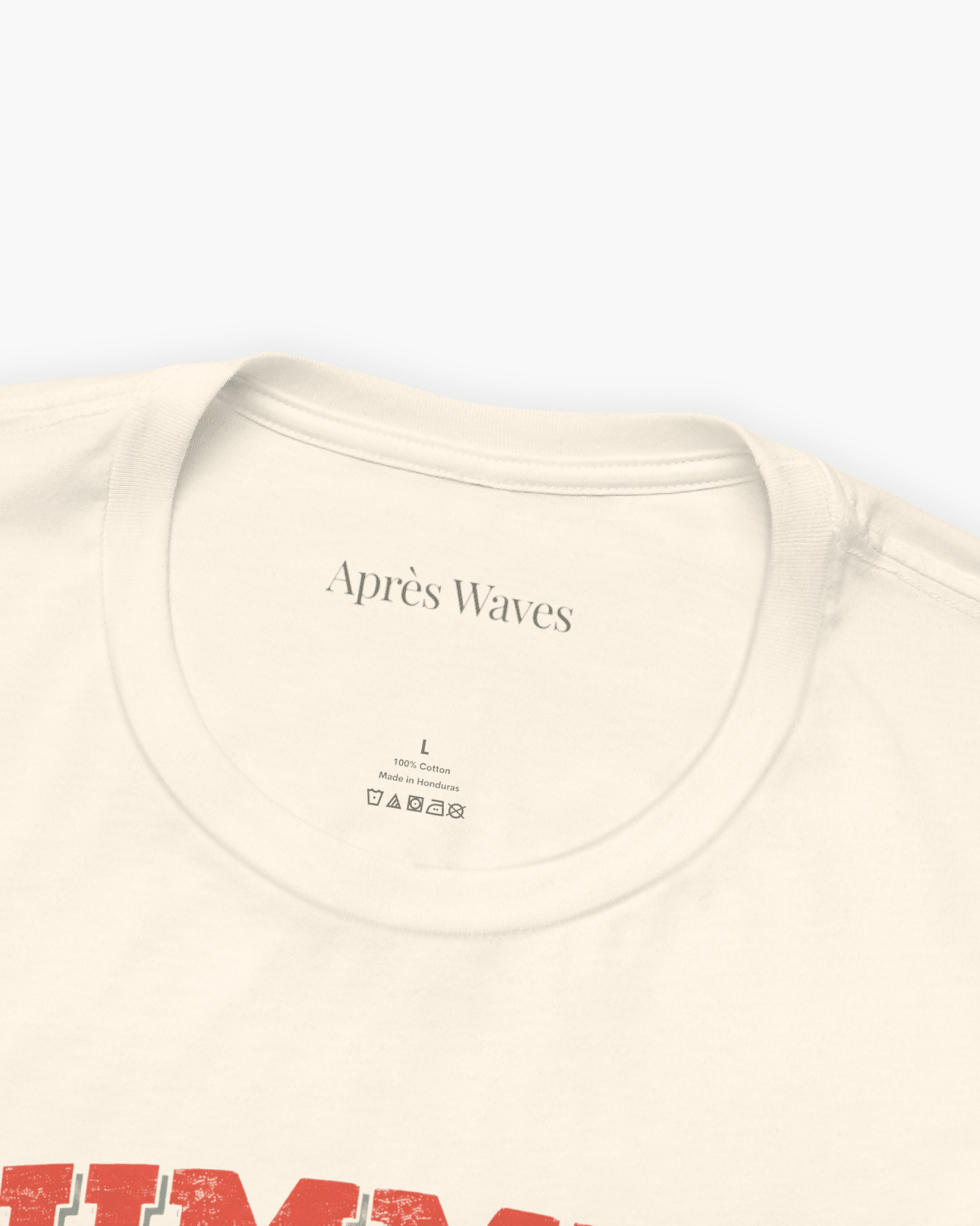 Summer Lovers Ecru S graphic t-shirt - Après Waves