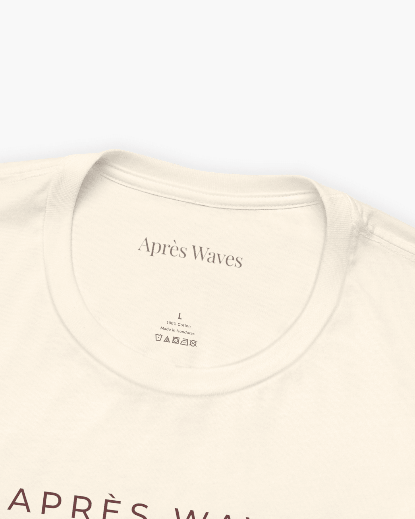 OG Après Ecru S graphic t-shirt - Après Waves