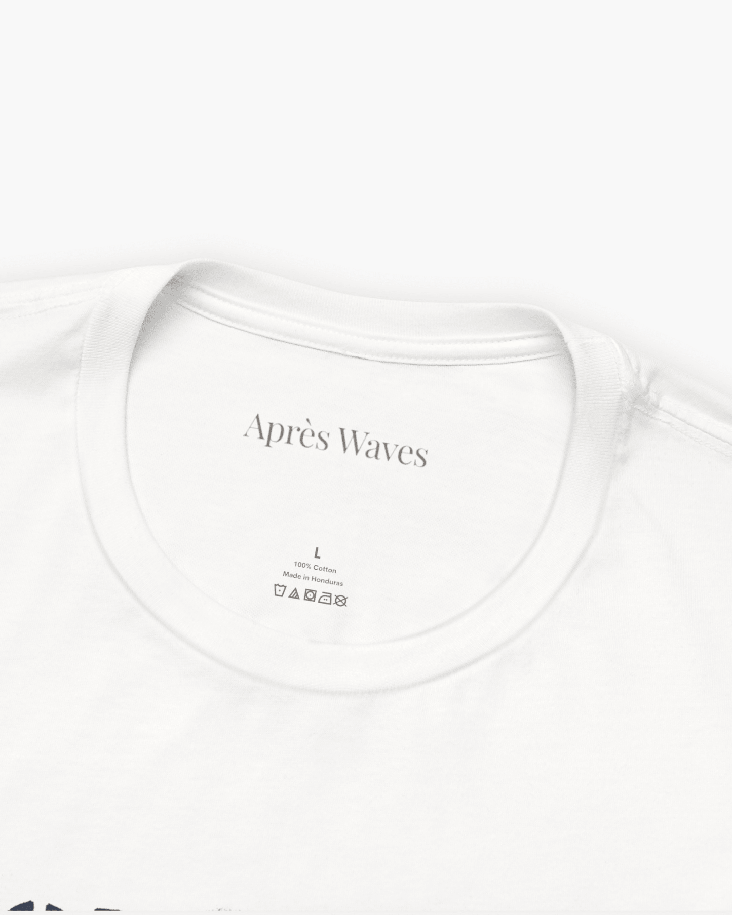 Love Like White S graphic t-shirt - Après Waves