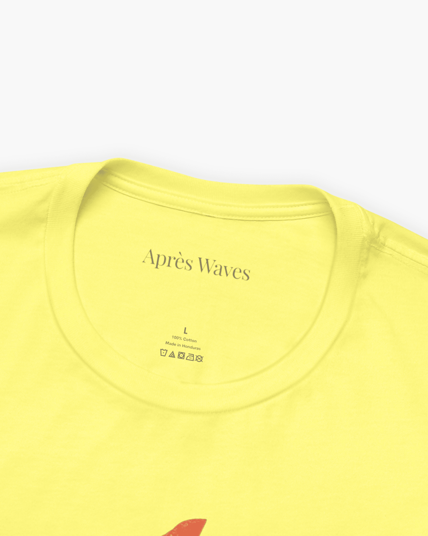 Electric 80s Yellow S graphic t-shirt - Après Waves