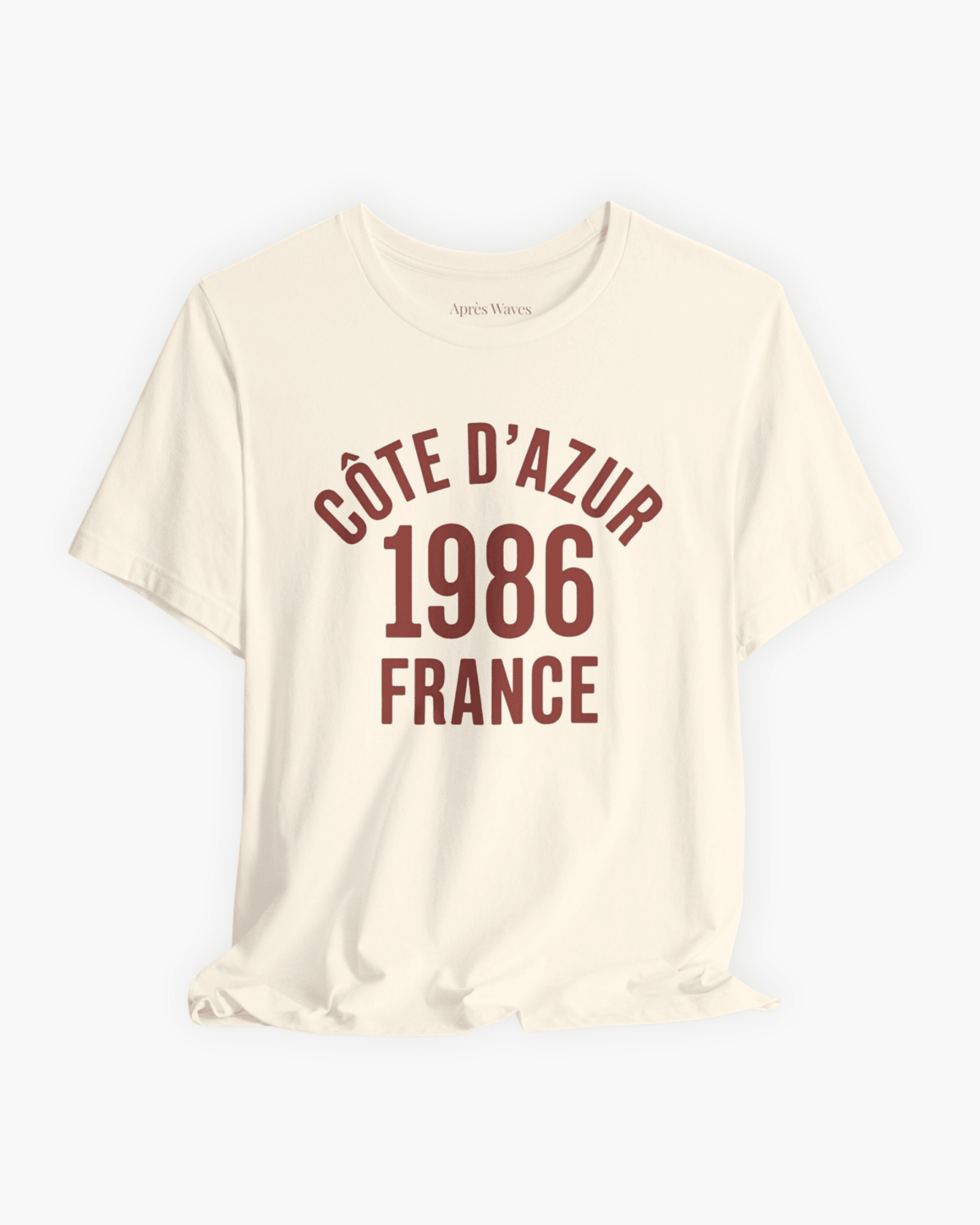Varsity 1986 Ecru S graphic t-shirt - Après Waves