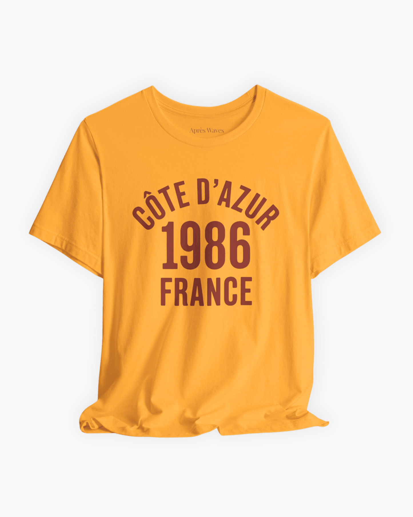 Varsity 1986 Gold S graphic t-shirt - Après Waves