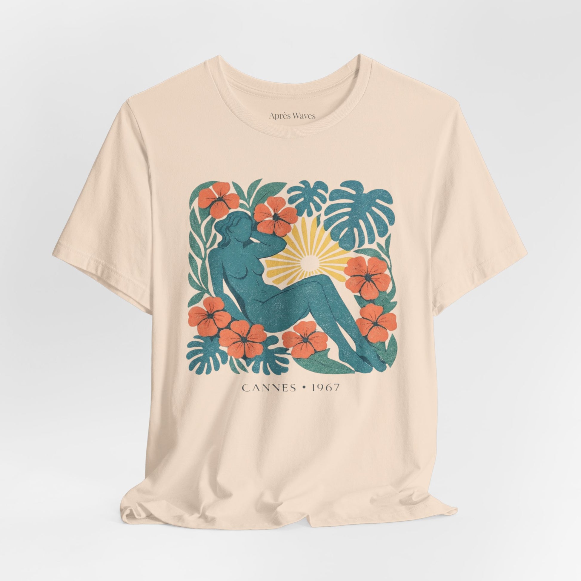 Garden Godiva Cream S graphic t-shirt - Après Waves