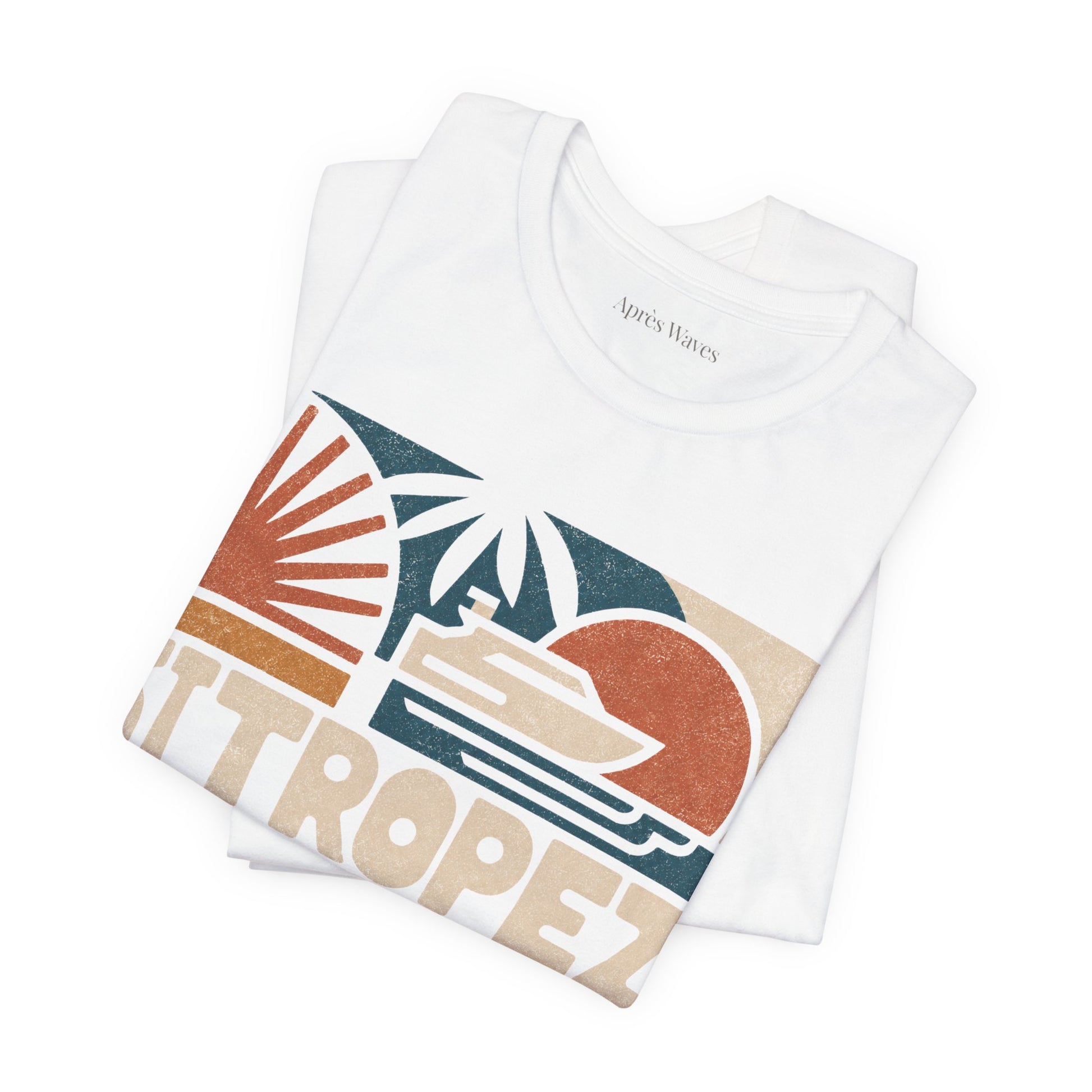 80s Tropez White S graphic t-shirt - Après Waves