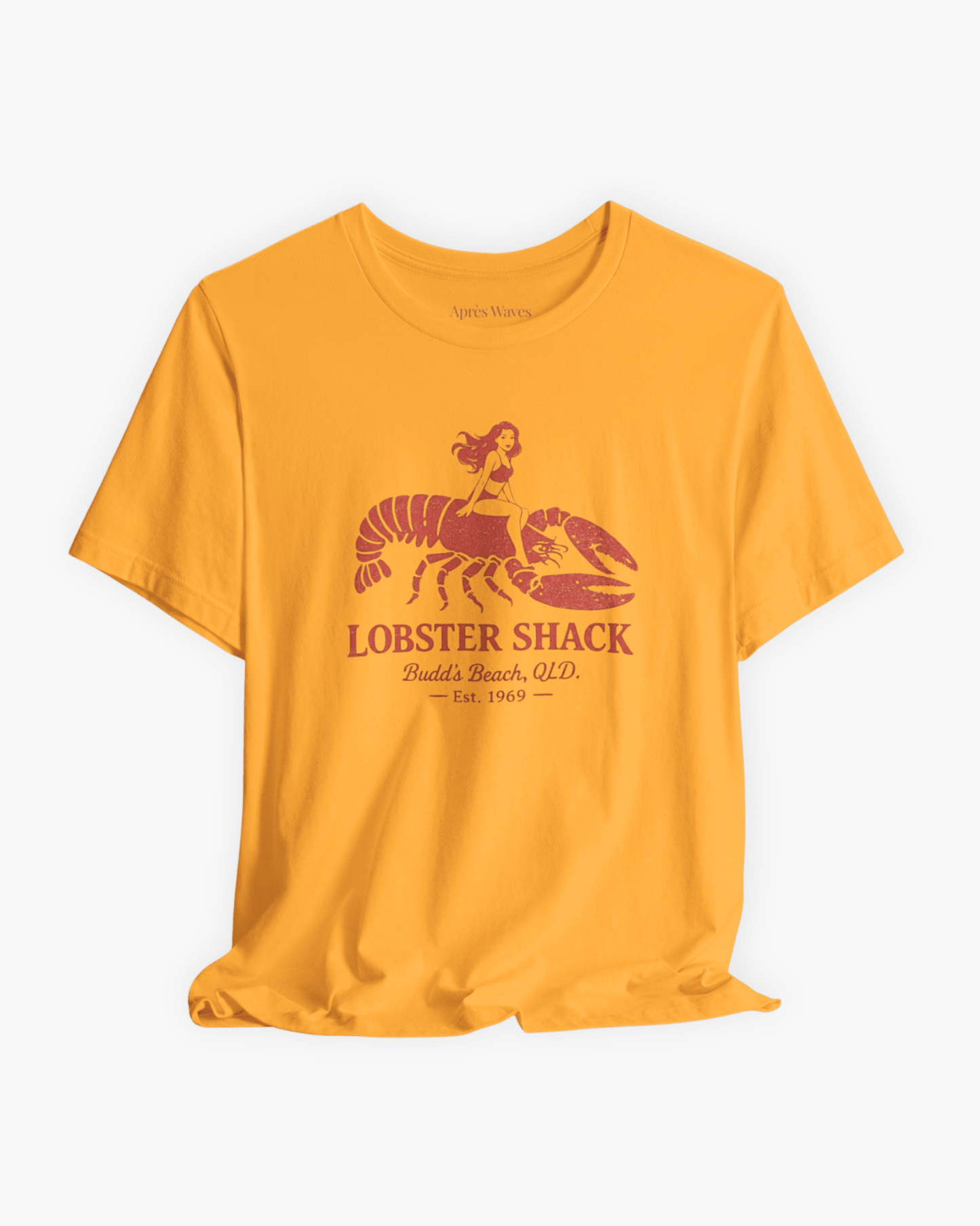 Lobster Shack Gold S graphic t-shirt - Après Waves
