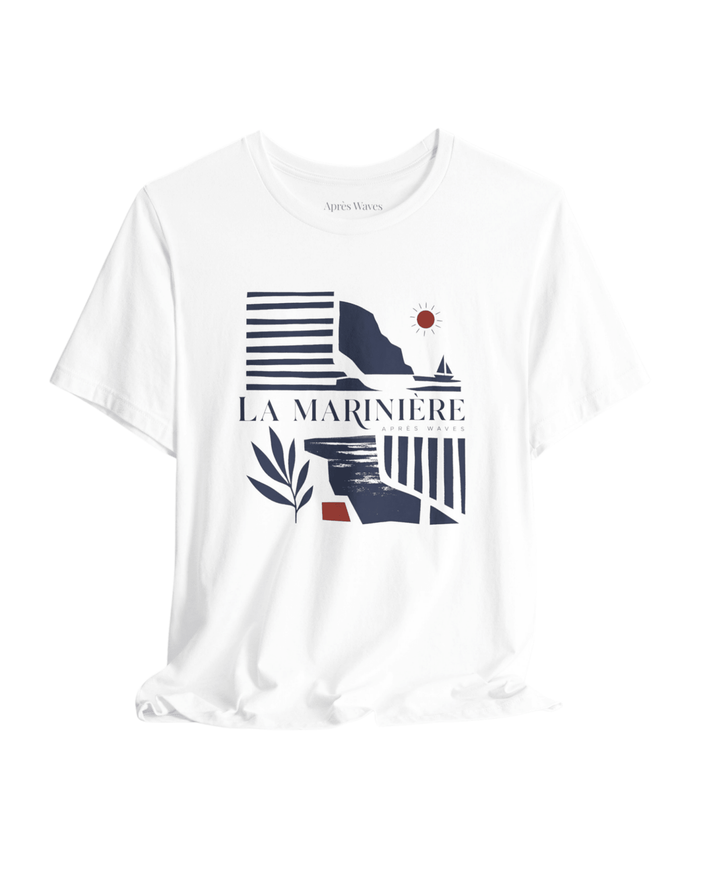 La Marinière White S graphic t-shirt - Après Waves