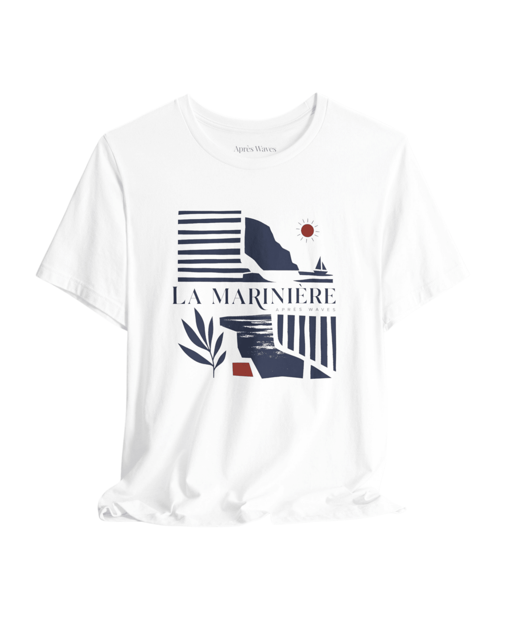La Marinière White S graphic t-shirt - Après Waves