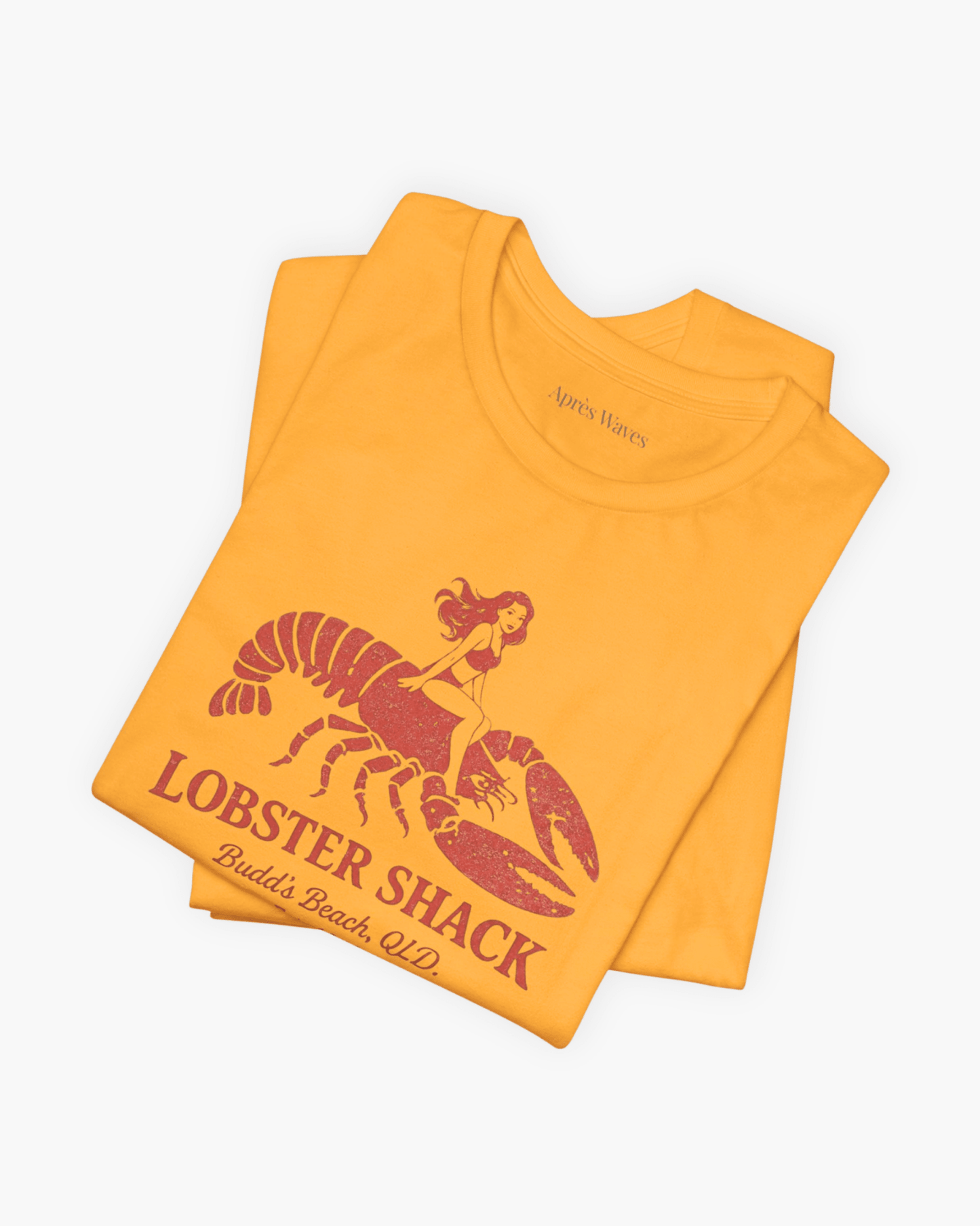 Lobster Shack Gold S graphic t-shirt - Après Waves
