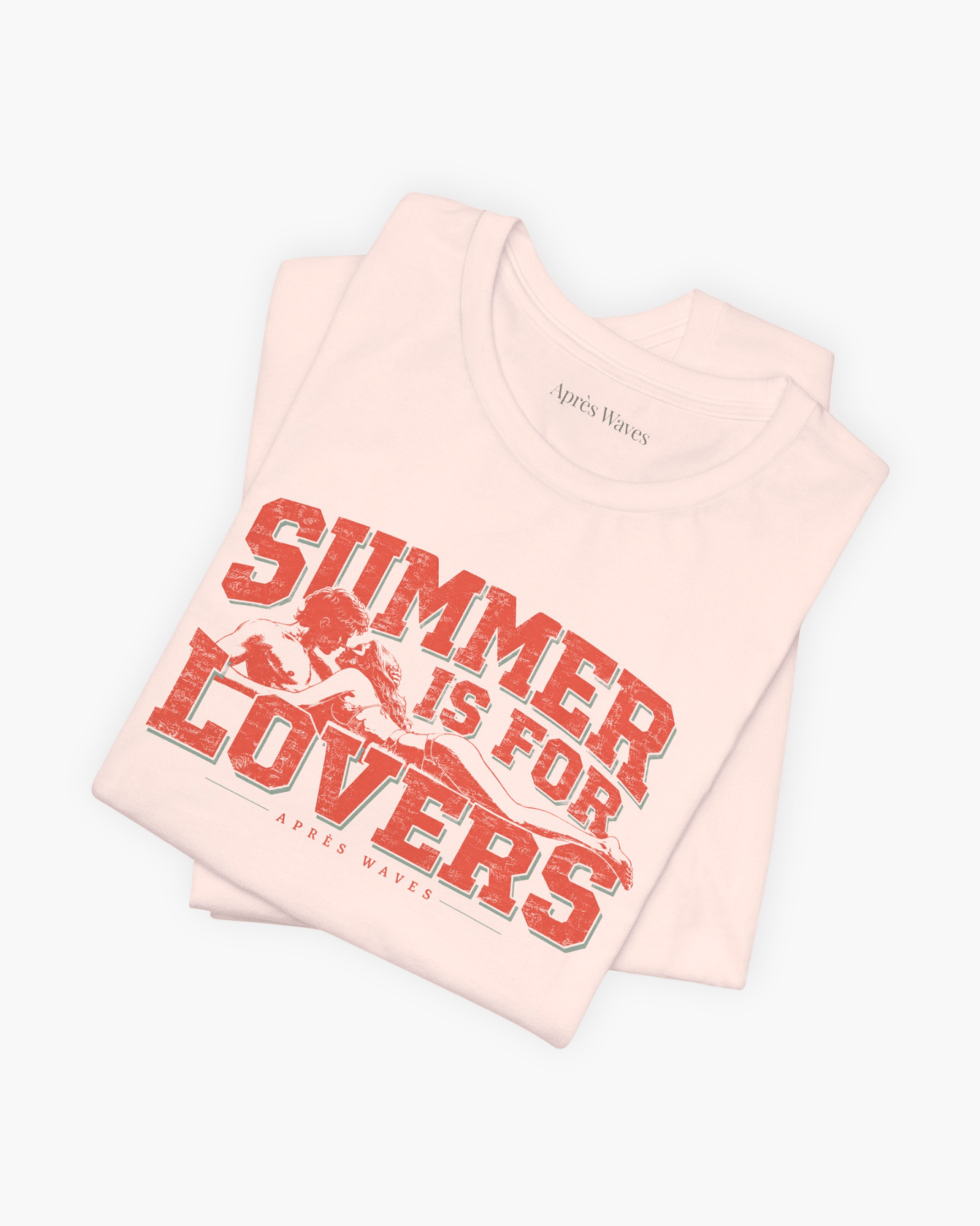 Summer Lovers Pink S graphic t-shirt - Après Waves