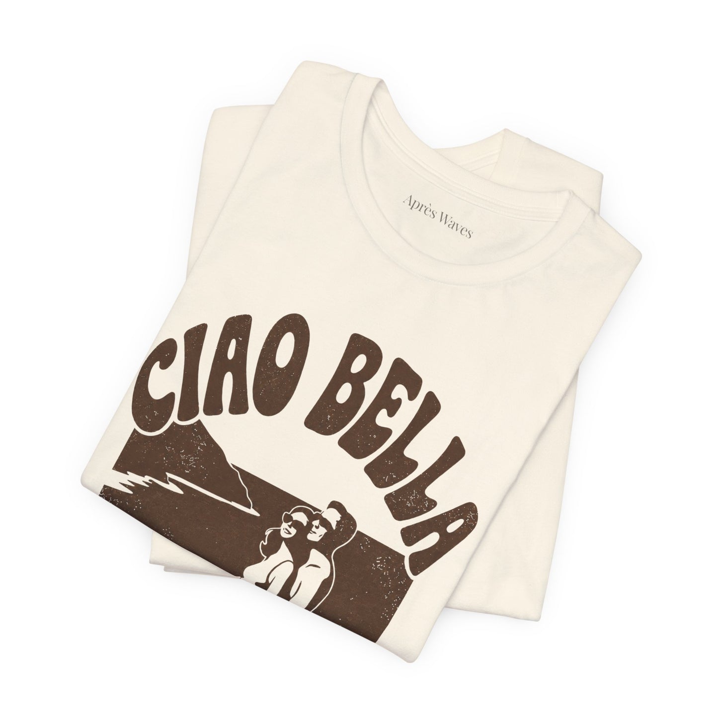 Ciao Bella Ecru S graphic t-shirt - Après Waves