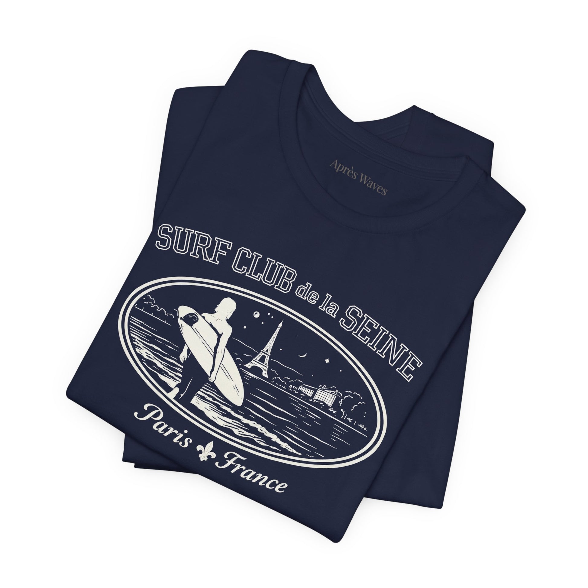 Paris Surf Club Navy S graphic t-shirt - Après Waves