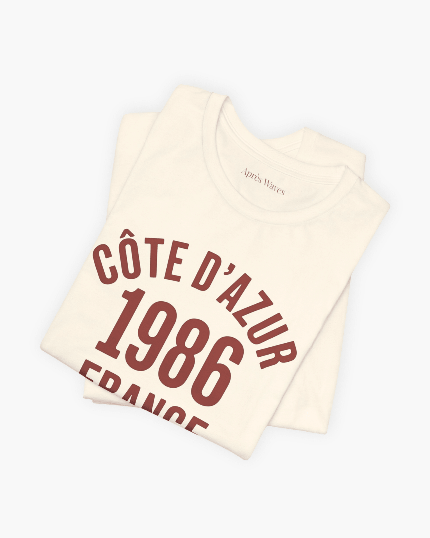 Varsity 1986 Ecru S graphic t-shirt - Après Waves