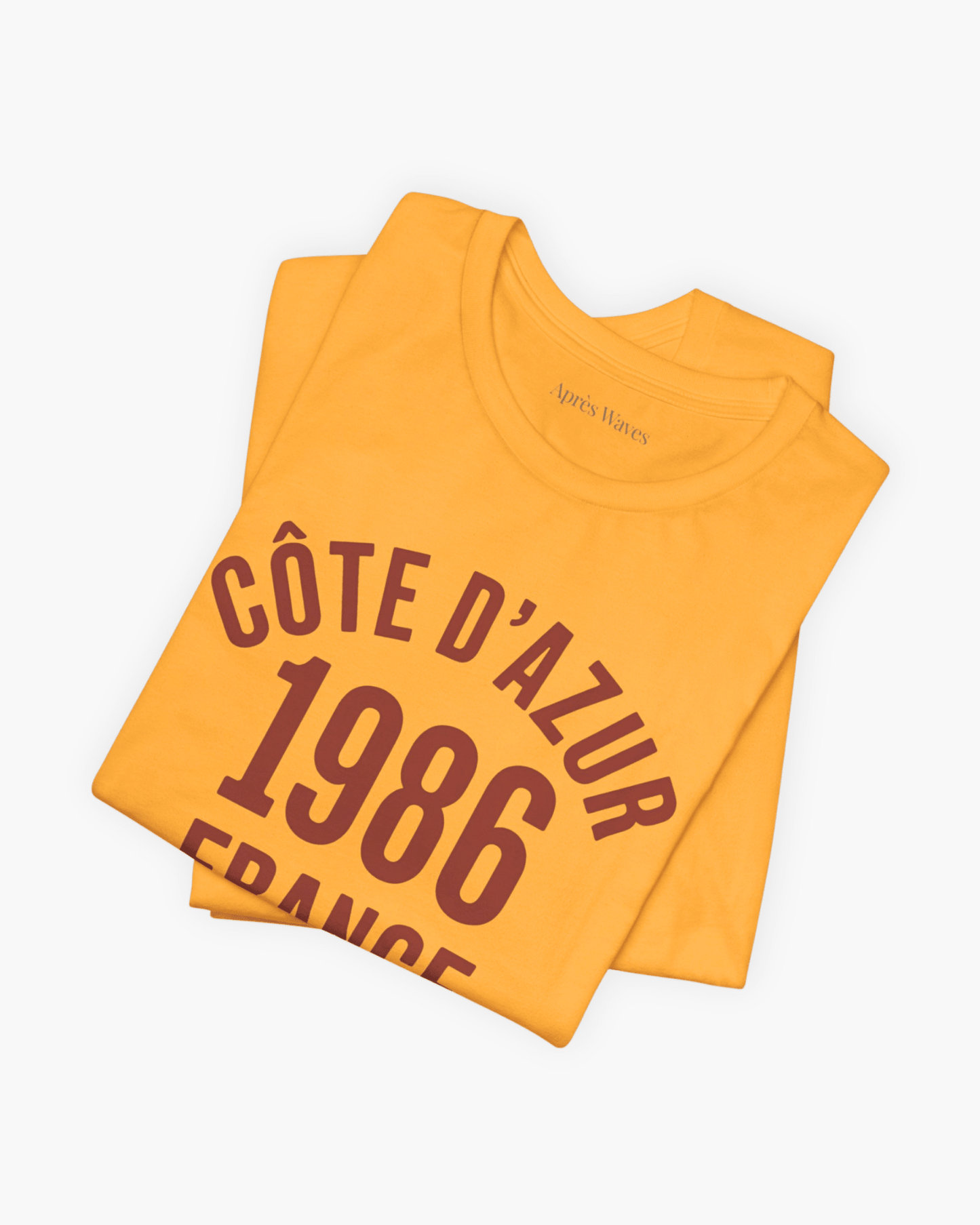 Varsity 1986 Gold S graphic t-shirt - Après Waves