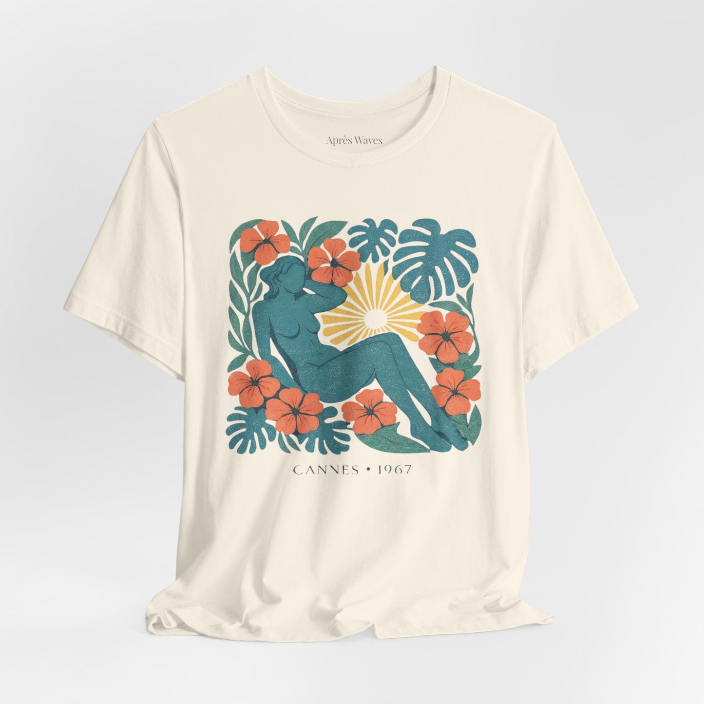 Garden Godiva Ecru S graphic t-shirt - Après Waves