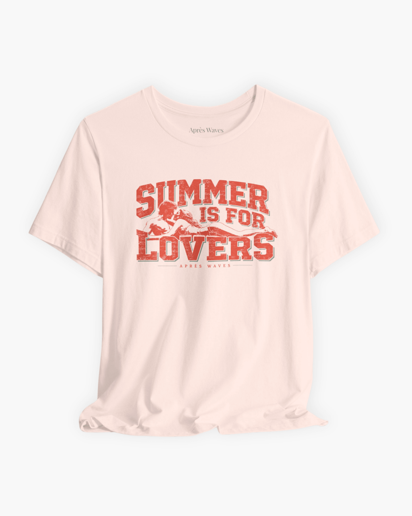 Summer Lovers Pink S graphic t-shirt - Après Waves