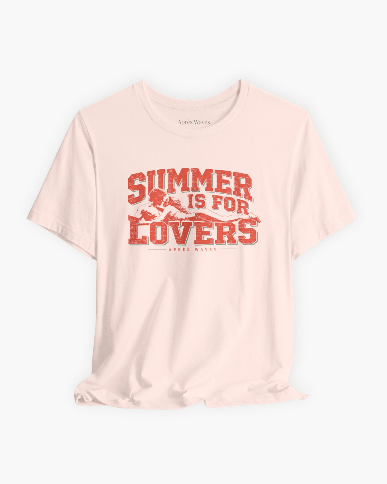 Summer Lovers Pink S graphic t-shirt - Après Waves