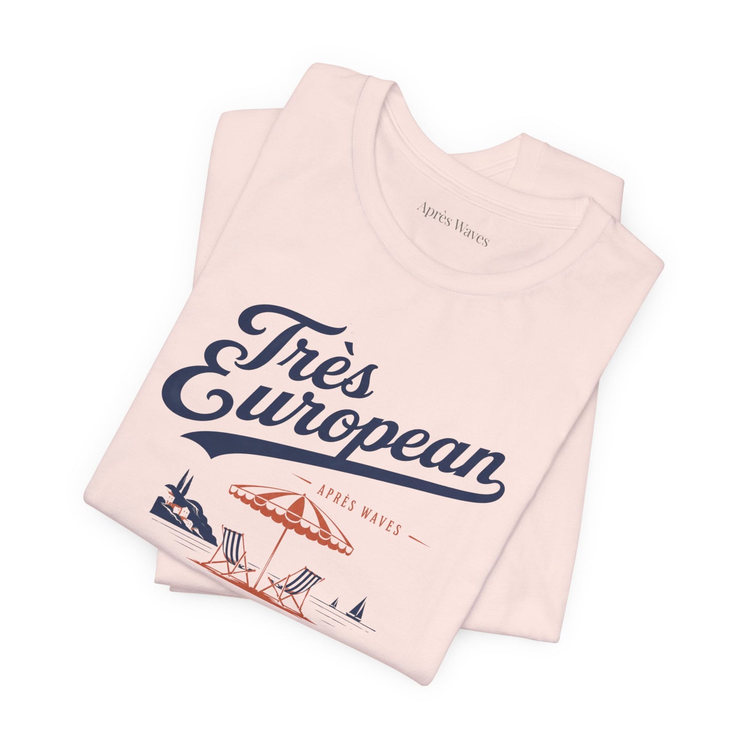 Très Euro Soft Pink S graphic t-shirt - Après Waves
