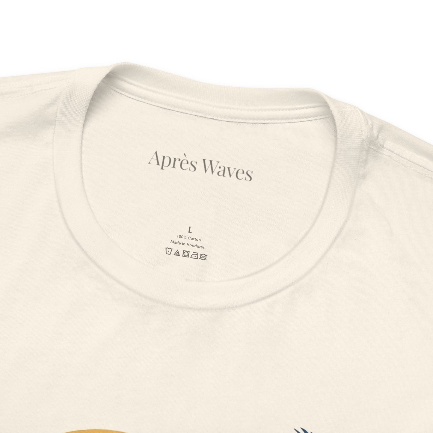 Life in Blue Ecru S graphic t-shirt - Après Waves