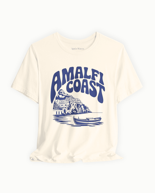 Amalfi Coasting Ecru S graphic t-shirt - Après Waves