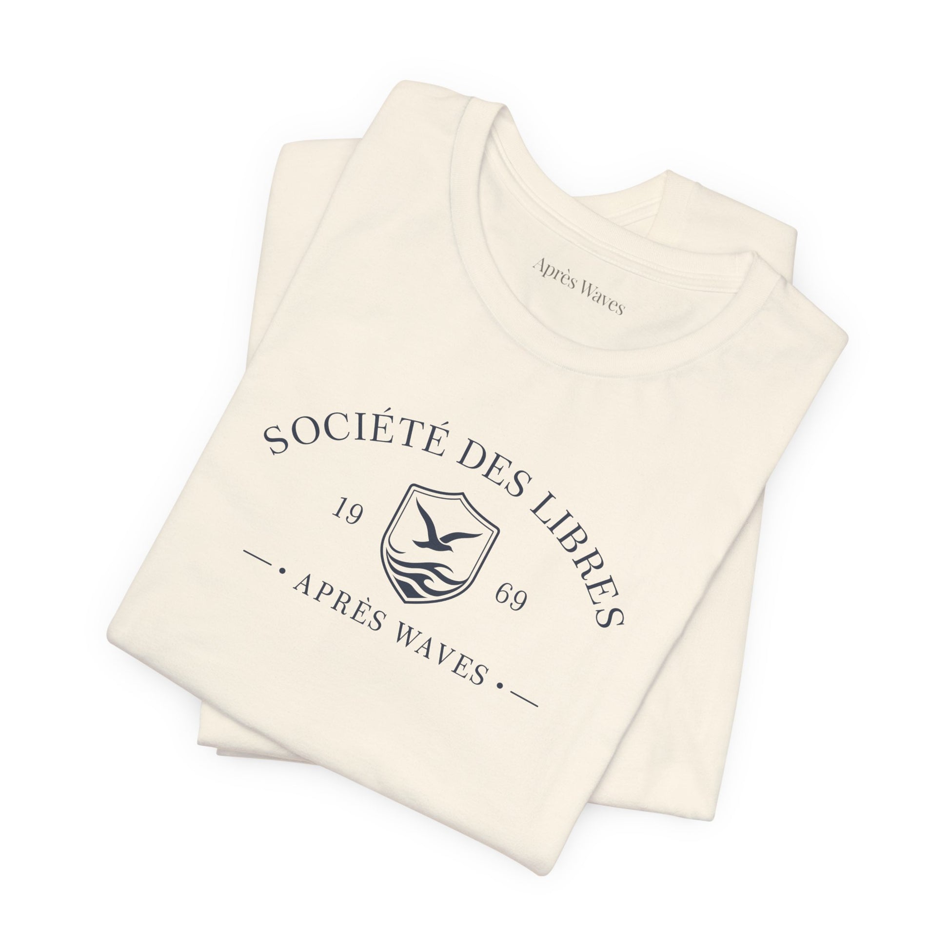 Société des Libres Ecru S graphic t-shirt - Après Waves