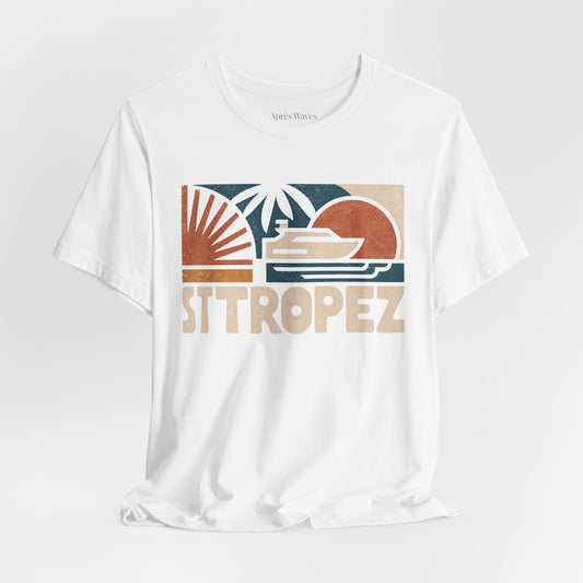 80s Tropez White S graphic t-shirt - Après Waves