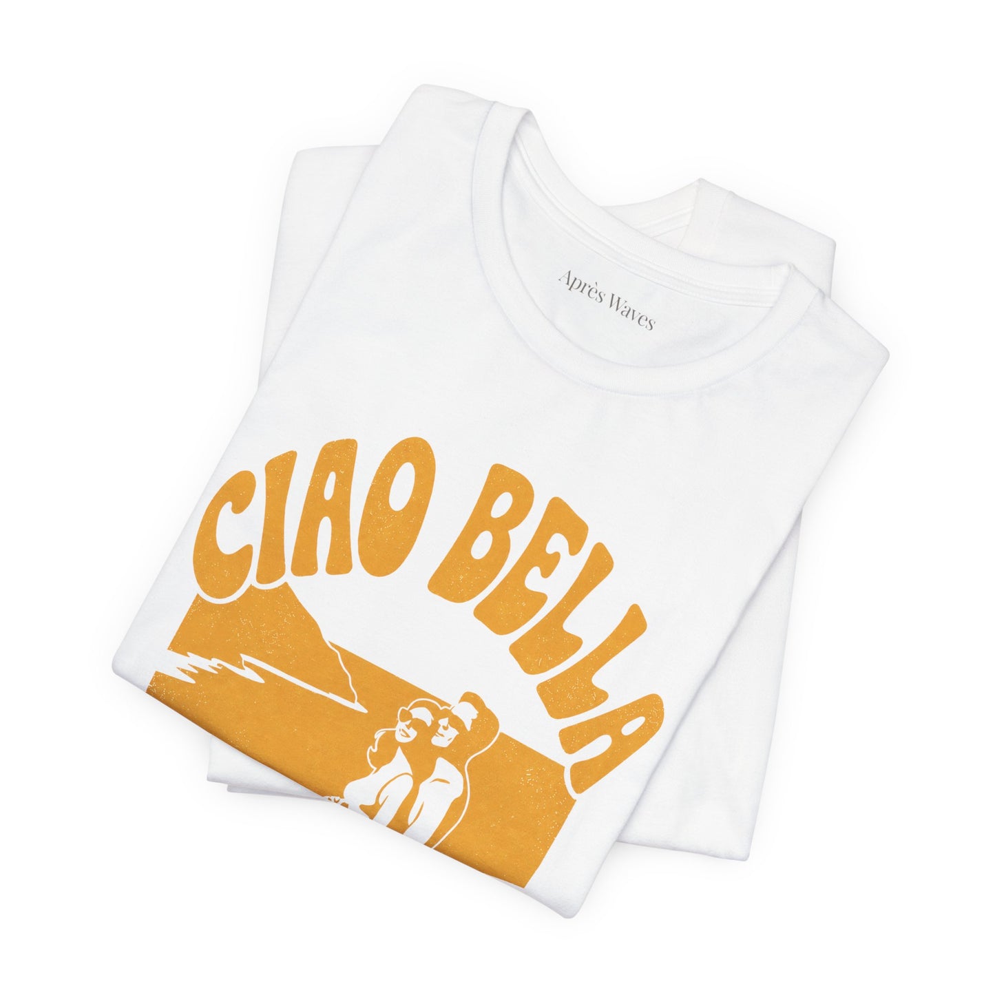 Ciao Bella White S graphic t-shirt - Après Waves