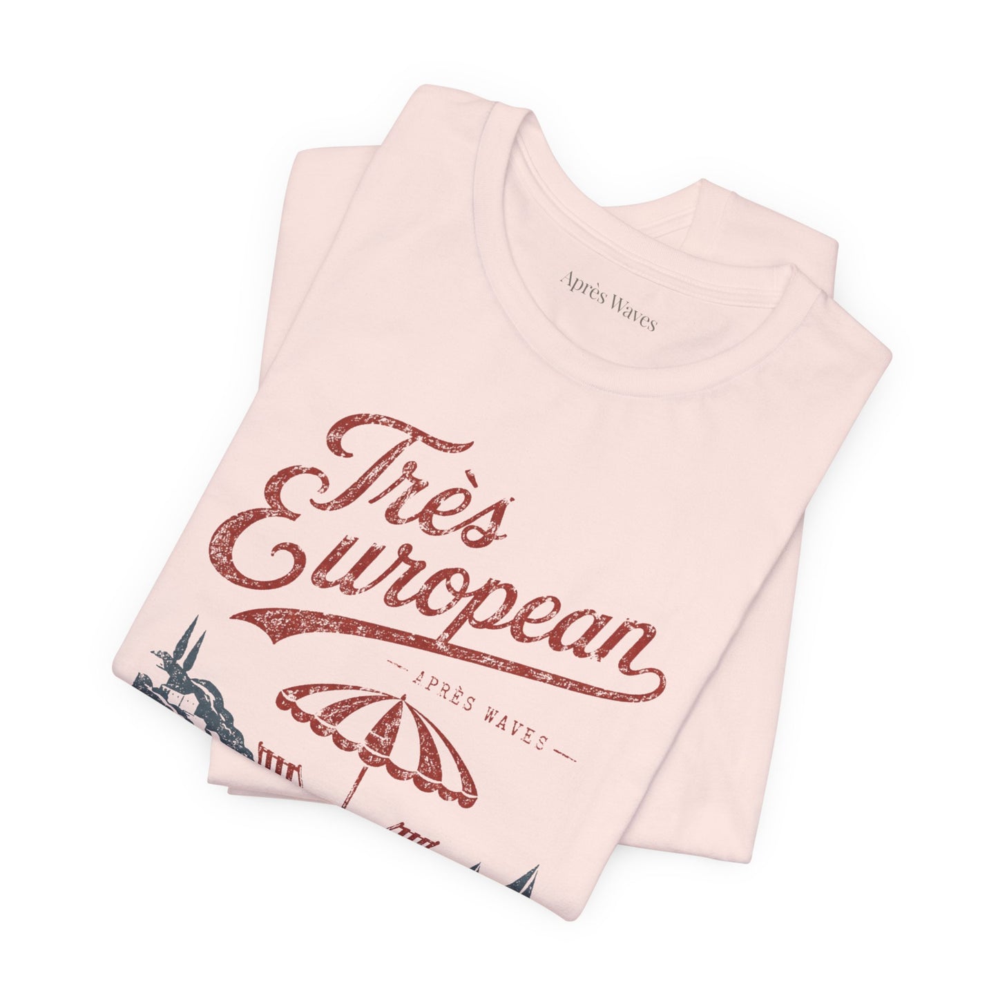 Très Euro Soft Pink S graphic t-shirt - Après Waves
