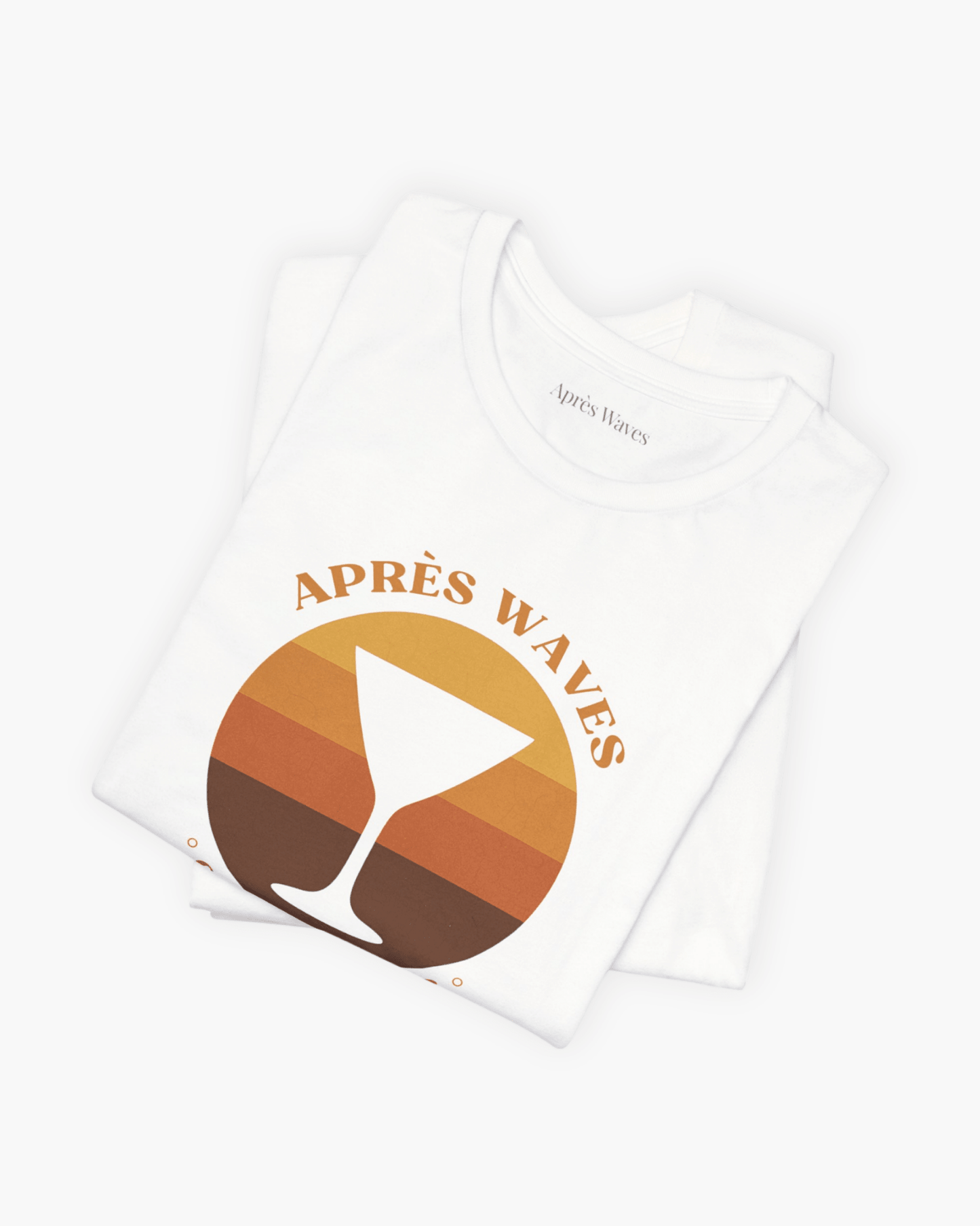Seventies Style White S graphic t-shirt - Après Waves