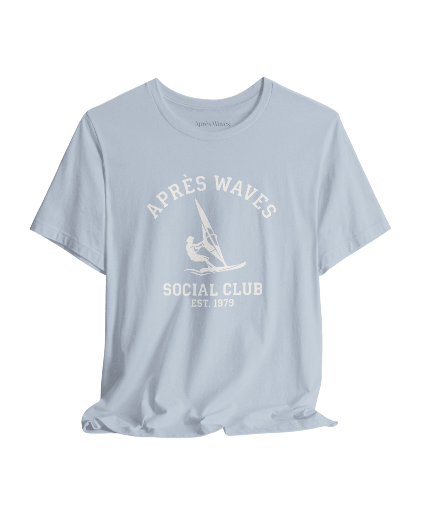 AWSC White Light Blue S graphic t-shirt - Après Waves