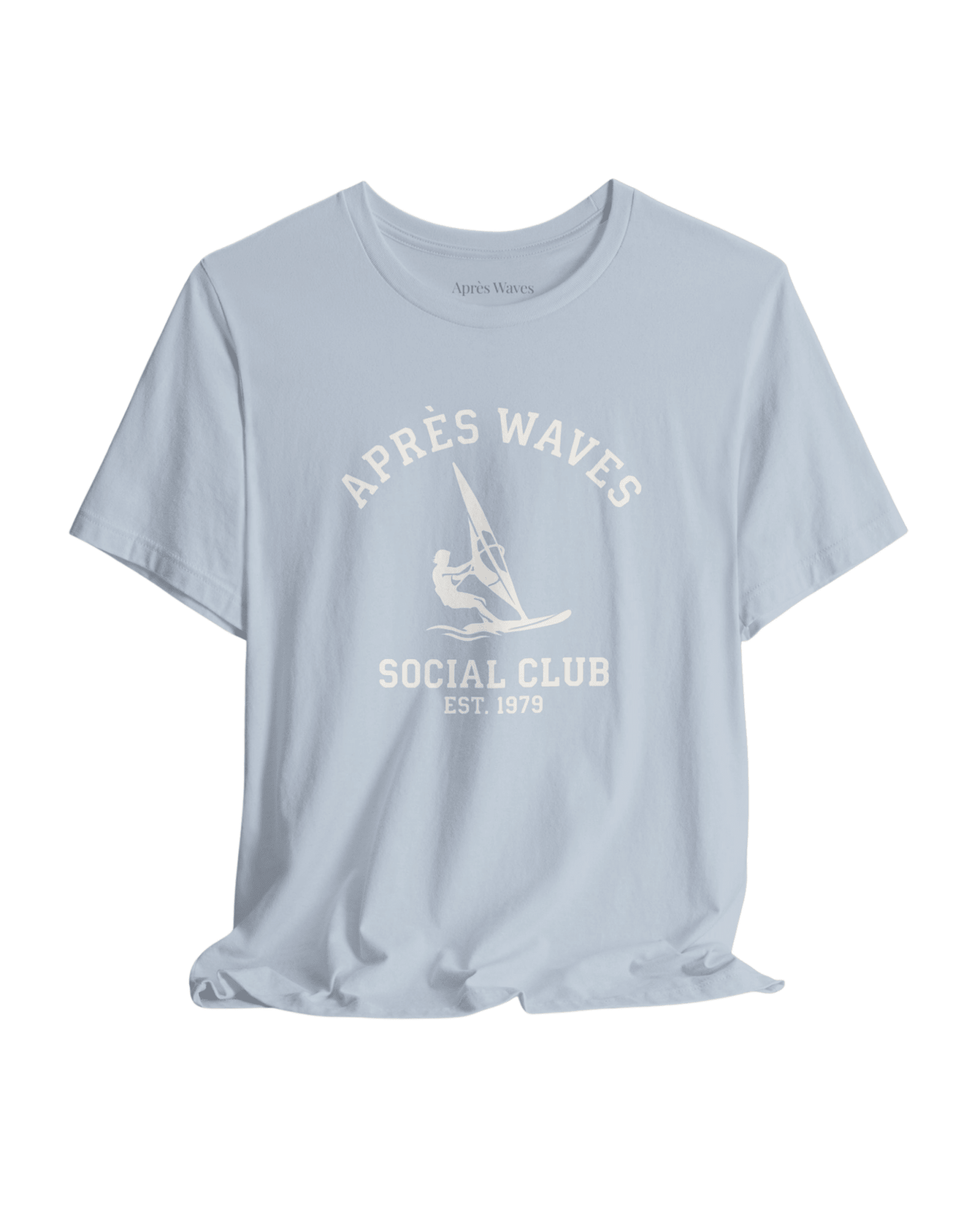 AWSC White Light Blue S graphic t-shirt - Après Waves