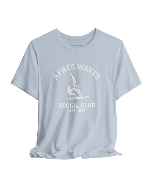 AWSC White Light Blue S graphic t-shirt - Après Waves