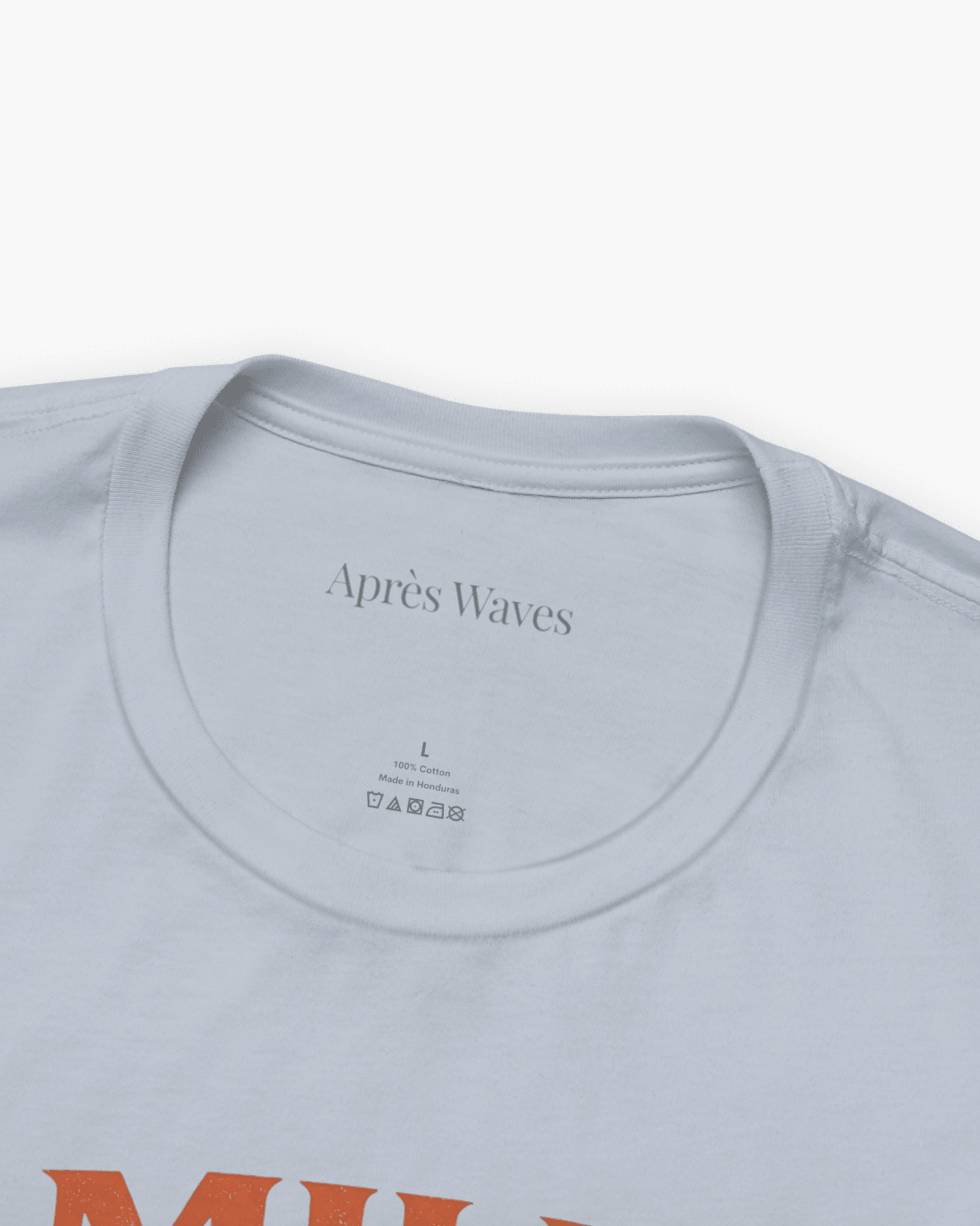 Only One Light Blue S graphic t-shirt - Après Waves